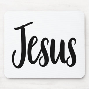 Jesus Gospel Grafik Ästhetische Christliche Zitate Mousepad