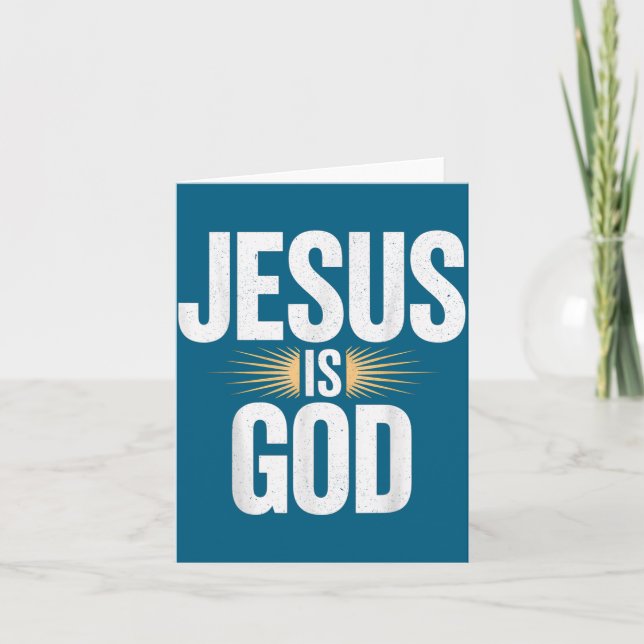 Jesus Gott Karte (Vorderseite)
