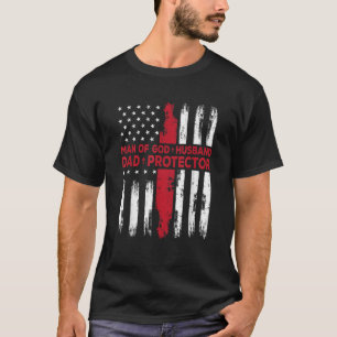 Jesus Gott Religious Man of God Husband Vater schü T-Shirt