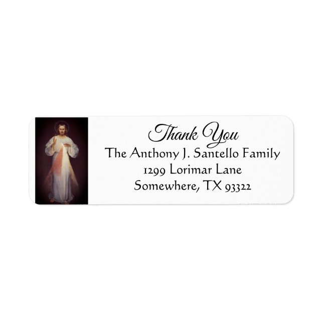 Jesus Göttliche Barmherzigkeit Vielen Dank (Vorne)