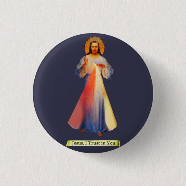 Jesus Gövine Mercy Button (Vorderseite)