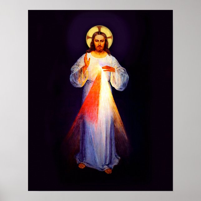 Jesus Gövine Mercy Poster Schlicht - (Vorne)