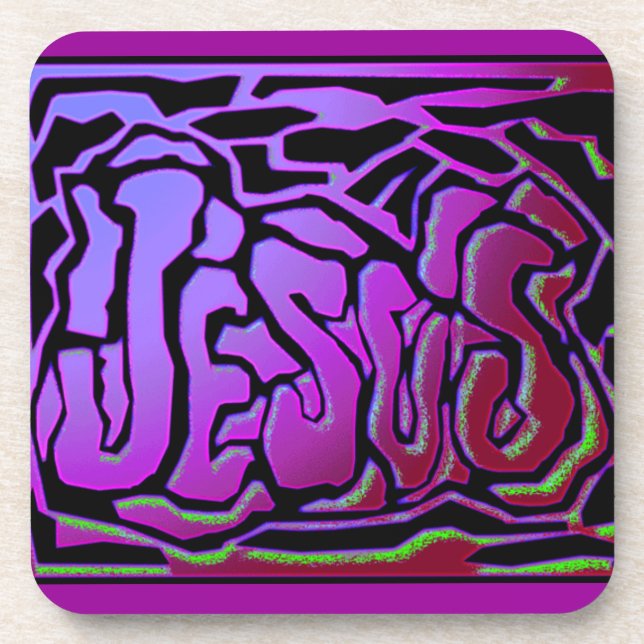 Jesus Graffiti individualisiert es Getränkeuntersetzer (Vorderseite)