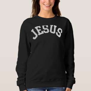 Jesus Grafik Design Sweatshirt