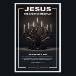 Jesus - Großer Menorah Poster<br><div class="desc">Jesus - Großer Menorah</div>