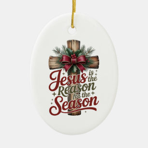 Jesus-Grund-Saison-Ornament Keramik Ornament