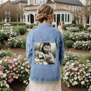 JESUS Guter Hirte Christlich Jeansjacke