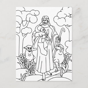 Jesus guter Hirte Postkarte