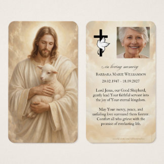 Jesus Guter Hirte Trauer Gebetskarte