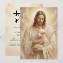 Jesus Guter Hirte Trauergebet 5x7 Zoll Karte