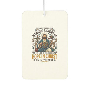 Jesus Häkeln Stricken T-Shirt Inspirierender Glaub Autolufterfrischer