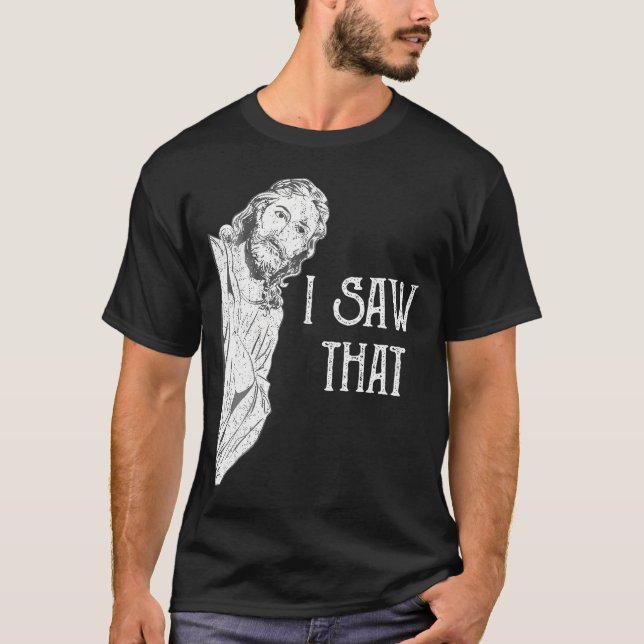 Jesus handgeschriebene kursive Cross Art Geburt Ta T-Shirt (Vorderseite)
