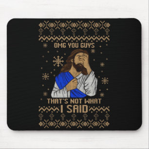 Jesus Hässliches Weihnachten Oh Mein Gott Leute Da Mousepad