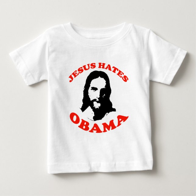 JESUS HASST OBAMA BABY T-SHIRT (Vorderseite)