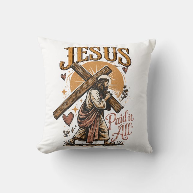 Jesus hat alles bezahlt kissen (Vorderseite)
