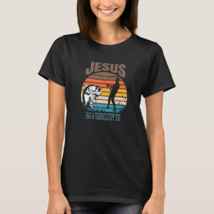 Jesus hat auch eine Fischgeschichte Christlicher G T-Shirt