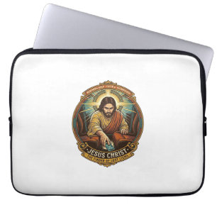 Jesus hat das Telefon zwischen Autositzen fallen l Laptopschutzhülle