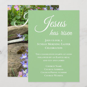 Jesus hat den Christlichen Dienst der Osterkirche Einladung