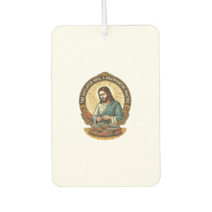 Jesus hat den flachen Yoga-Ball komplett entleert  Autolufterfrischer