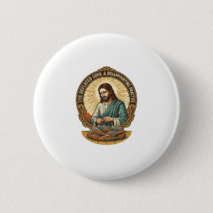 Jesus hat den flachen Yoga-Ball komplett entleert Button
