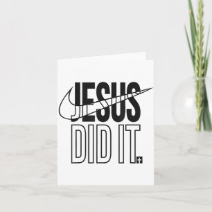 Jesus hat es Religiöses Kreuz Christlich Karte