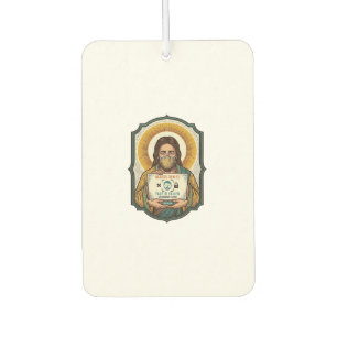 Jesus hat Gesichtsentriegelung mit Maske bei Pho n Autolufterfrischer