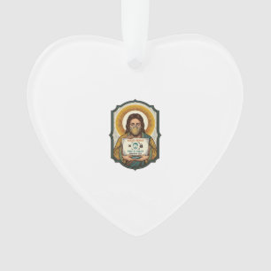 Jesus hat Gesichtsentriegelung mit Maske bei Pho n Ornament