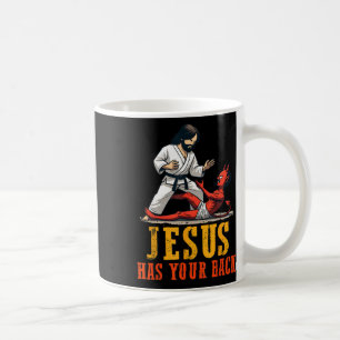 Jesus hat Ihren Rücken Funny Christlich Jiu-jitsu Kaffeetasse