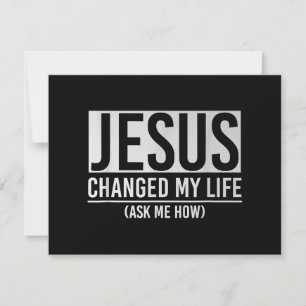 Jesus hat mein Leben verändert und mir Gefragt, wi Dankeskarte