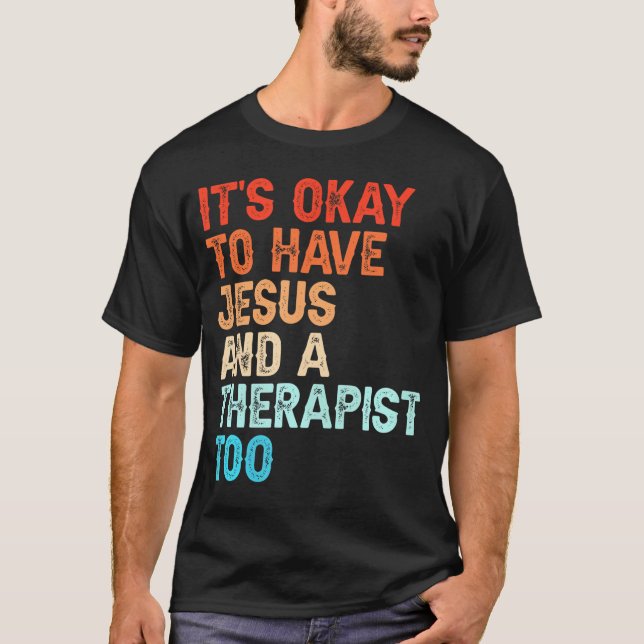 Jesus hat meinen Rücken Christlichen Jesus religiö T-Shirt (Vorderseite)