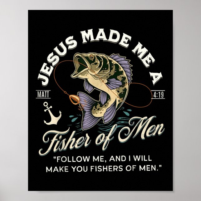 Jesus hat mich zu einem Fisch der Männer gemacht,  Poster (Vorne)