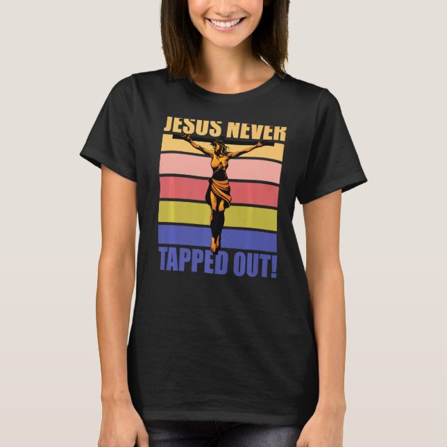 Jesus hat nie gestochen T-Shirt (Vorderseite)