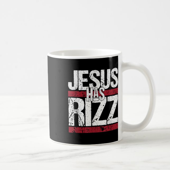 Jesus hat Rizz Christlicher Glaube Glaube Gott Kaffeetasse (Rechts)