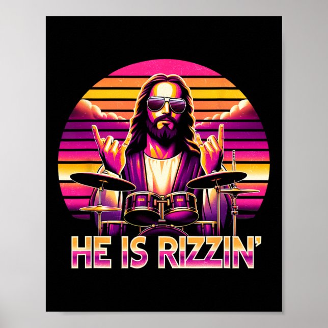 Jesus hat Rizzen, dass er Rizzins lustige Christli Poster (Vorne)