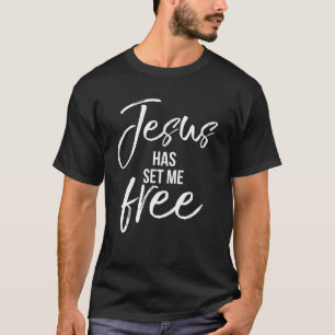 Jesus hat Set mir freies Shirt Cool Vintagen Chris