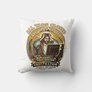 Jesus hat versehentlich alle Browser-Tabs geschlos Kissen
