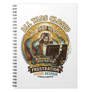 Jesus hat versehentlich alle Browser-Tabs geschlos Notizblock