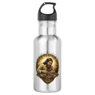 Jesus hat winzige SD-Karte fallen gelassen Verlore Edelstahlflasche