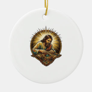 Jesus hat winzige SD-Karte fallen gelassen Verlore Keramik Ornament