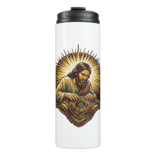 Jesus hat winzige SD-Karte fallen gelassen Verlore Thermosbecher