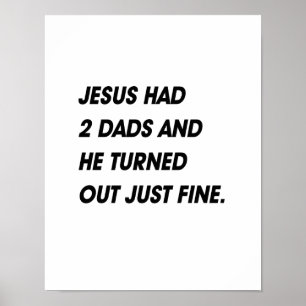JESUS HATTE 2 VÄTER UND FEIN FÄLLT AUS POSTER