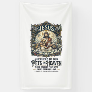 Jesus Haustier Gedenk Erinnerungs-Shirt Christlich Banner