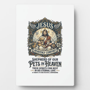 Jesus Haustier Gedenk Erinnerungs-Shirt Christlich Fotoplatte