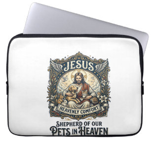 Jesus Haustier Gedenk Erinnerungs-Shirt Christlich Laptopschutzhülle