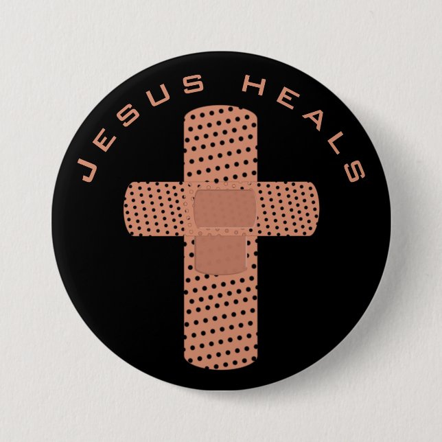 Jesus Heals Button (Vorderseite)