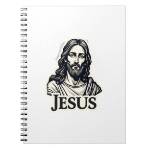 Jesus Heiliger Name Vintage Gravur Shirt 2 Notizblock