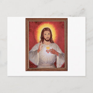 Jesus heiliges Herz Postkarte