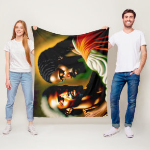 Jesus heilt einen Blinden Mann II Fleece Blanket