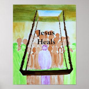Jesus heilt poster