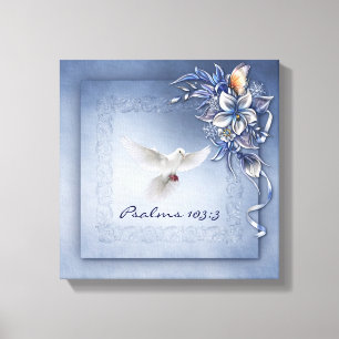 Jesus heilt prächtige gepanzerte Canvas (Glanz) Leinwanddruck